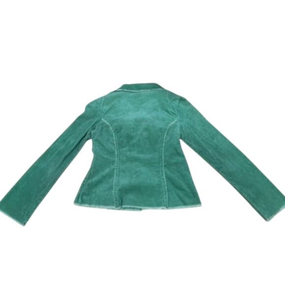 NO TAG Y2K Green Blazer SZ L Vintage Lg Buttons SZ-L (Runs Small) Washed & Ready - Picture 10 of 11